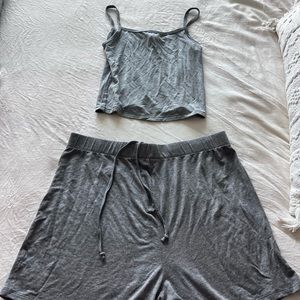 SKIMS grey pajamas set